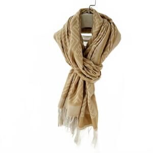 NEW TOUCH OF STYLE women's reversible winter scarf in yellow
